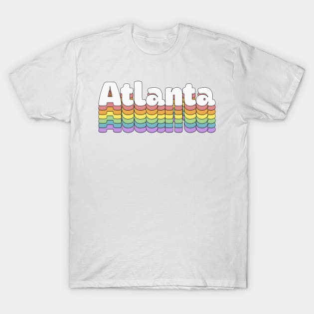 Atlanta, Georgia  // Retro Typography Design T-Shirt by DankFutura